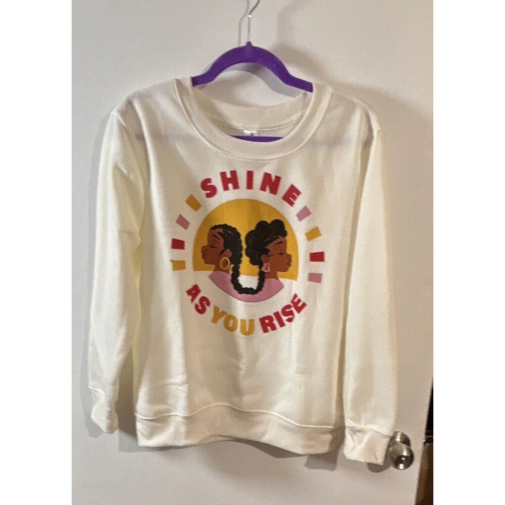Black Paper Party Women’s L Fleece Graphic Sweatshirt